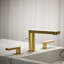 Composed Widespread Bathroom Faucet with Drain Assembly-1564658415
