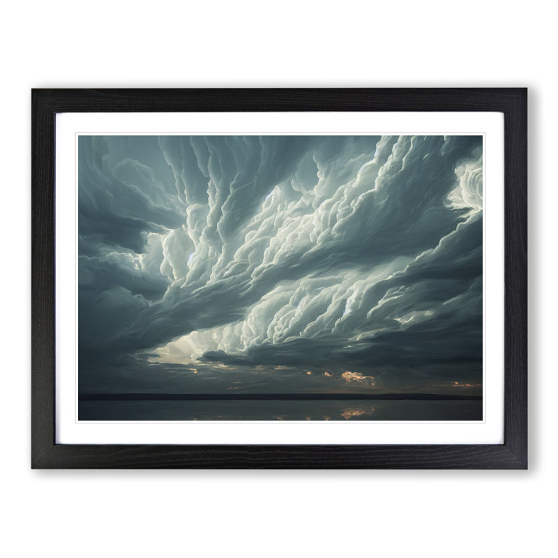 Splendorous Clouds - Framed Print, Black, 46cm H x 64cm W x 2cm D
