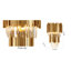 Applique murale moderne en cristal 1 lumière Medau