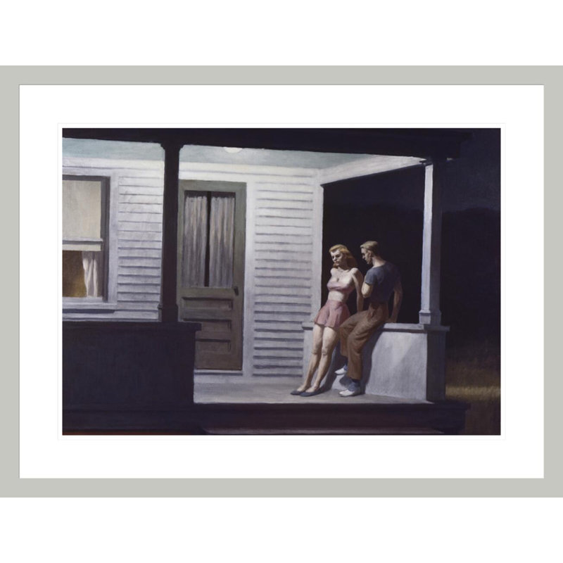 «Summer Evening» par Edward Hopper - impression giclée sur cadre, H 22,63 po x l 29,5 po