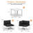 Gilemette 8-Piece Modern Aluminum Outdoor Sectional Seating Group with Cushions & Coffee Table, Rust-Resistant Patio Conversation Set-562047053-564232440