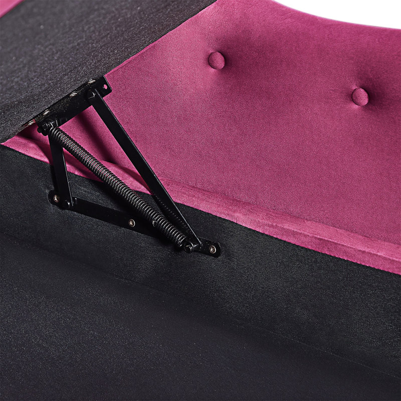 Chaise longue multifonctionnelle avec rangement, Bourgogne