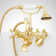 Telephone Style Tub Wall Mounted Faucet with Cross Handles