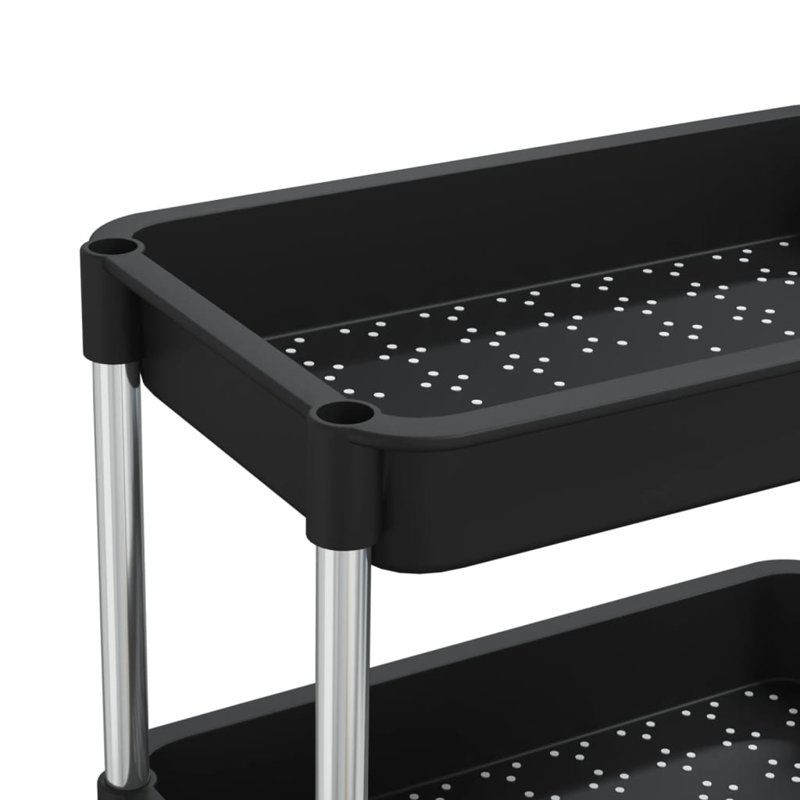 Petillo Kitchen Cart, Black