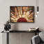 «Western Wood Effect Landscape Brown Sun Rays», impression rustique sur toile encadrée-93389053-93389054-119598449