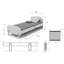 Kiddy European Single (90 x 200cm) Bed Frame by Vipack-87086709