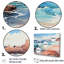 «Blue Beach Waves Fusion» - Décoration murale nautique et plage-95875089-95875096