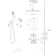 10” Ceiling Mounted Shower Head Dual Function Complete Shower System with Rough in-Valve and Bathtub Faucet