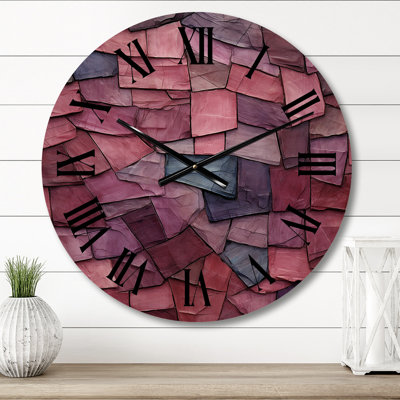 Horloge murale en bois massif Tamsin