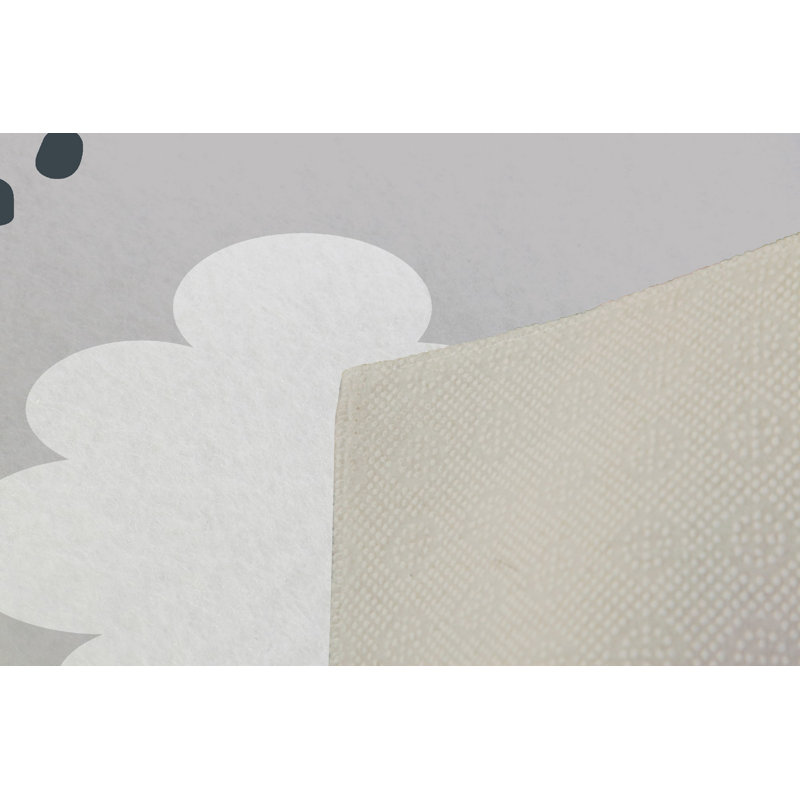Luxurious Woven Carpet 5.2 x 7.5 ft, 100% Polyester, 0.4 in Pile Height | Antibacterial, Non-Slip PVC Dot Underside, Machine Washable | Elegant 3D Digital Print Design, Perfect for Living Room & Bedroom Décor