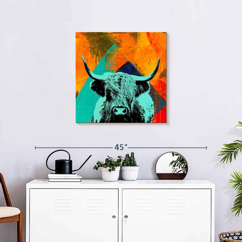 Highland Cow VI, 24" H x 24" W