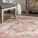 Traditional Medallion Distressed Performance Red Rug