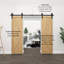 Ensemble de quincaillerie de porte de grange double standard j shape-59234286