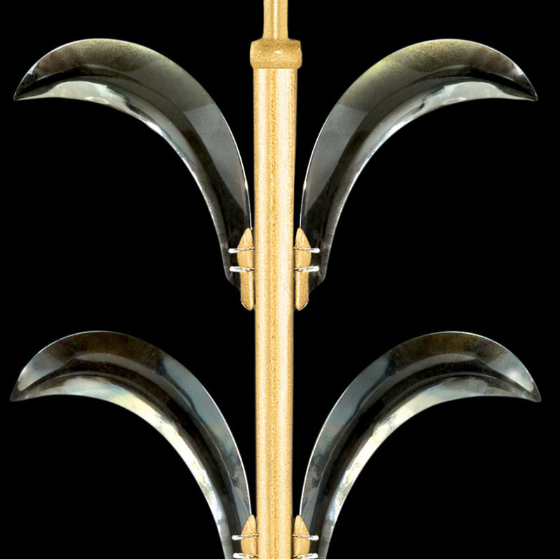 Beveled Arcs 1 - Light Wallchiere, Gold