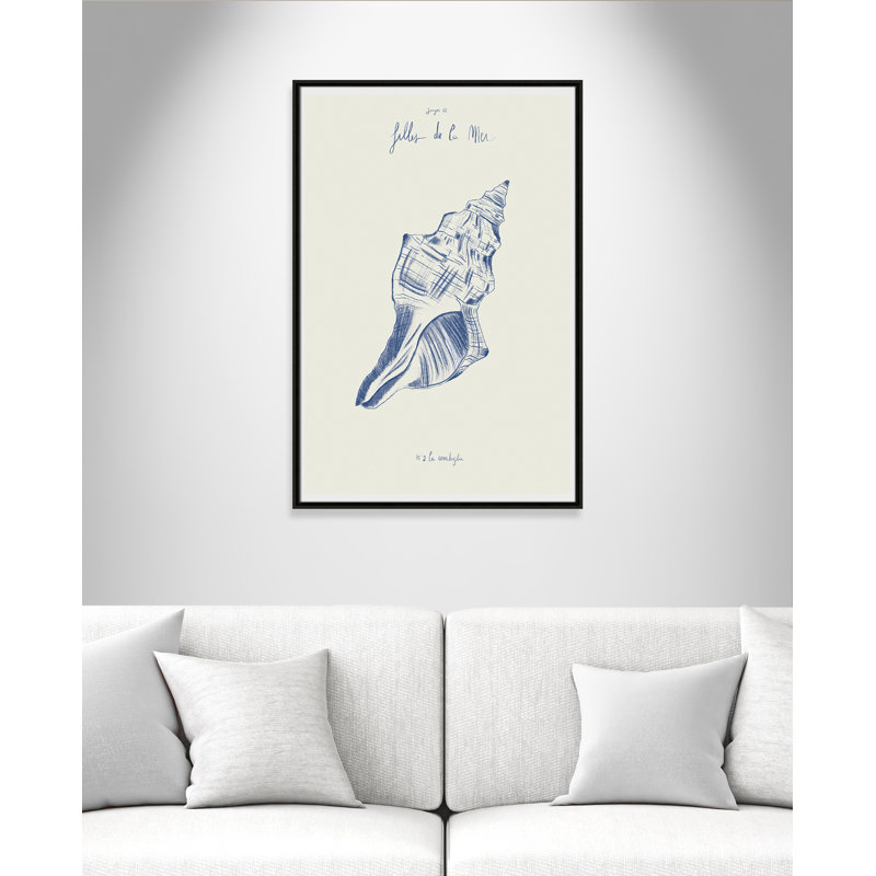 «Filles de la mer II» par Mora, H 37,5 po x l 25,5 po, Flottant espresso