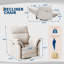 Fauteuil inclinable électrique, pivotant, inclinable avec port de charge, accoudoirs à double couche et poche latérale, revêtement en chenille-1919636585