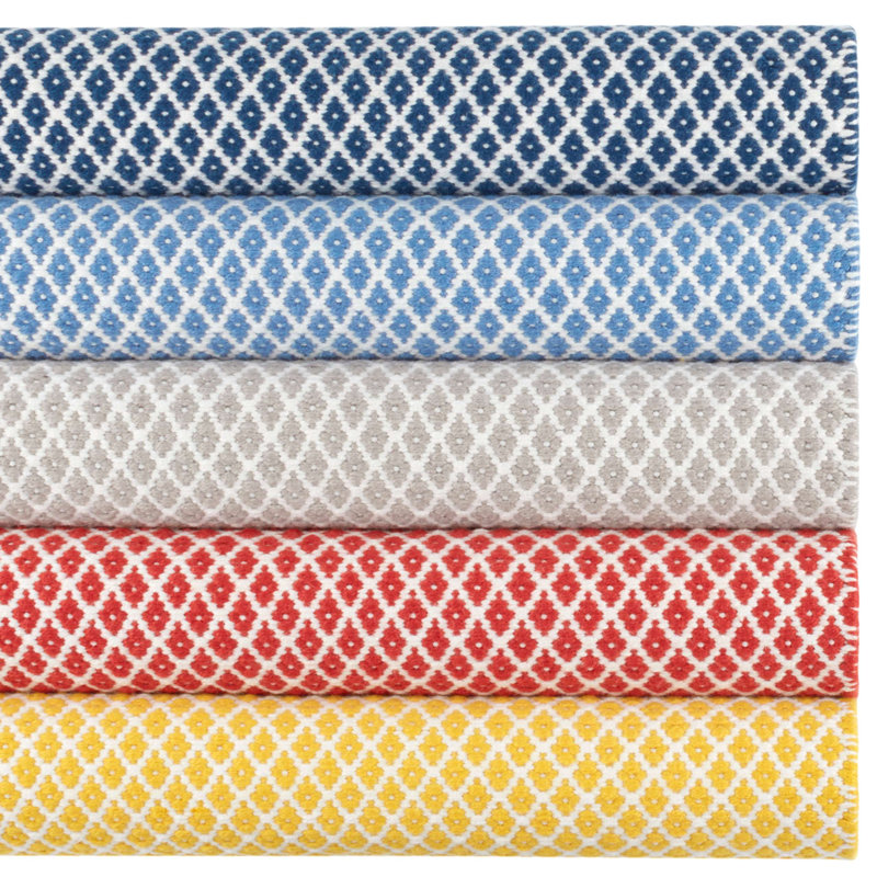 Mainsail French Handwoven Indoor/Outdoor Rug, Runner 2'6" x 8', Navy