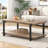 Hulste 42" Industrial Coffee Table with Storage, Rustic Oak-2099114395