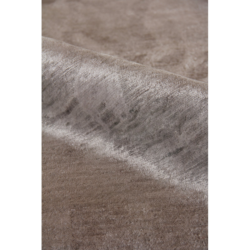 Antique'd Silk Damask Area Rug, Rectangle 8' x 10'