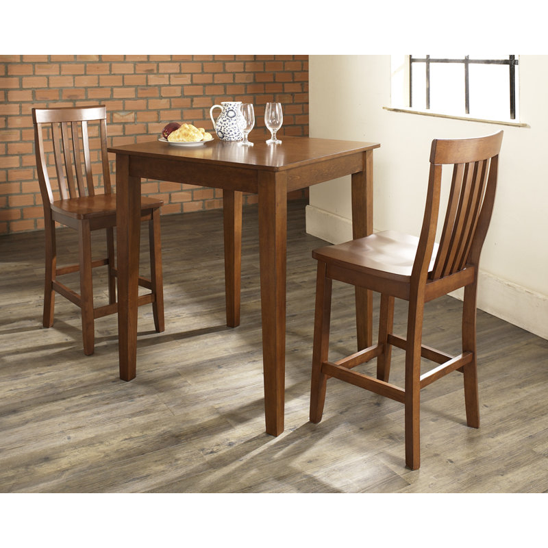 Diamondback 2 - Person Four Leg Dining Set, Classic Cherry