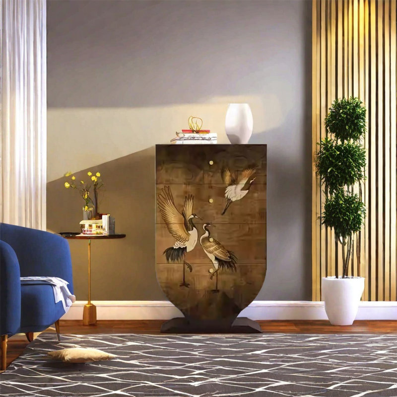 Four Drawer Decorative Cabinet