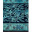 Tapis noir / bleu unique 2 pi 7 po x 9 pi 2 po Crawfordville
