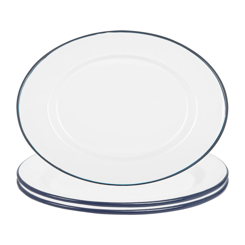 Argon Tableware Enamel Platter, Blue