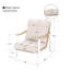Ensemble de 2 fauteuils de patio en aluminium et osier avec coussins