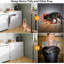 Armoire à double poubelle basculante double - Support de poubelle de cuisine autoportante 20 gallons avec 2 tiroirs cachés et planche à découper, armoire de recyclage résistante aux animaux de compagnie et panier à linge blanc-131129072