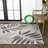 Roxby Tropical Palm Leaf Gray/Black Indoor/Outdoor Rug-69807577
