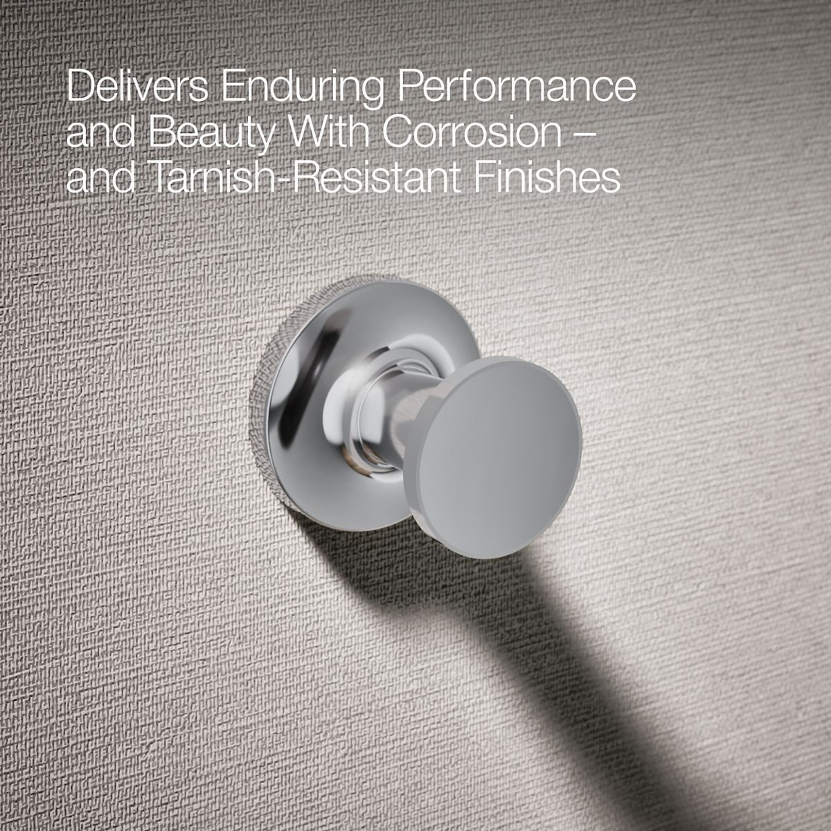 Purist Round Wall-Mounted Robe Hook, Polished Chrome
