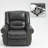 Vintage Power Leather Upholstered Recliner Chair with Lift Base and Massage Heating Function-2119091888