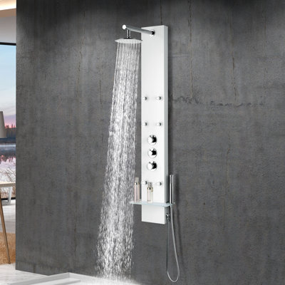 Donna 60'' Shower Panel with Adjustable Shower Head