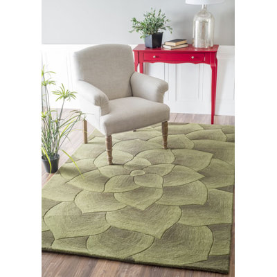 Tapis vert touffeté à la main Panama