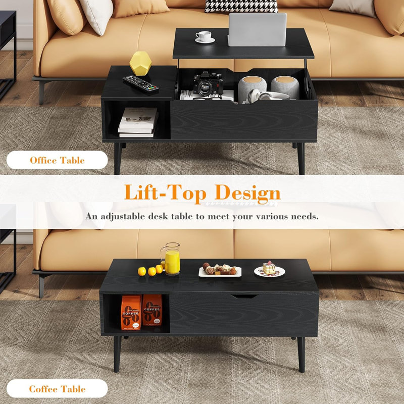 Morrowville Single Coffee Table, Black