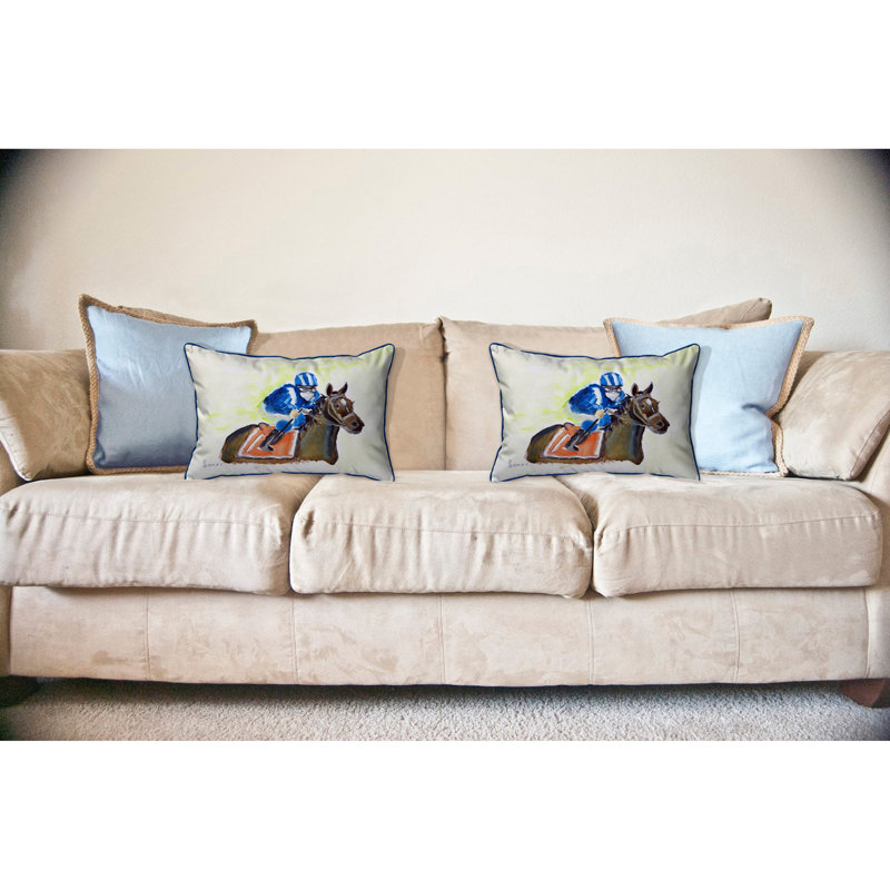 Coussin lombaire extérieur Horse & Jockey, Grand