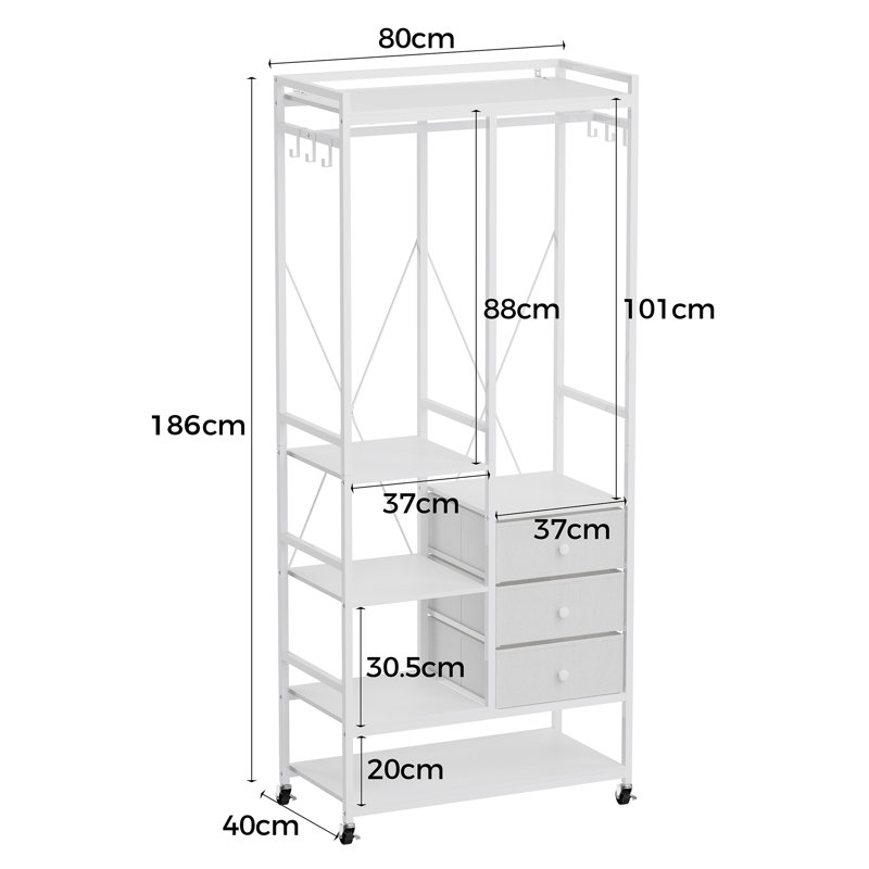 0 Door Aluminum Wardrobe