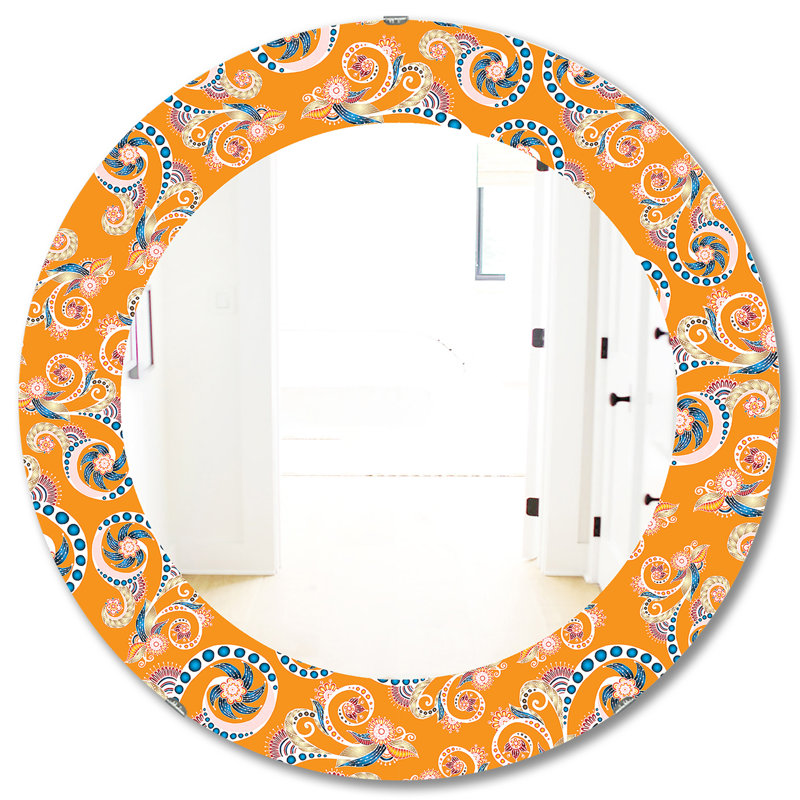 Miroir mural sans cadre Mid-Century, H 31,5 po x l po