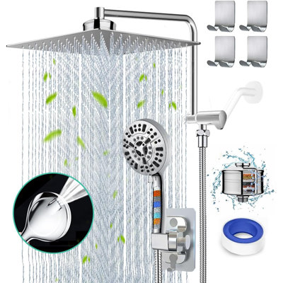 Rain Dual Shower Head 1.8 GPM GPM