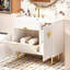 Meuble-lavabo de 36 po avec lavabo en résine, meuble-lavabo moderne, armoire de rangement avec porte à fermeture en douceur et porte rabattable