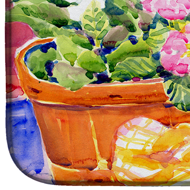 Tapis de séchage primroses fleur-