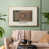 Toile avec cadre flottant or