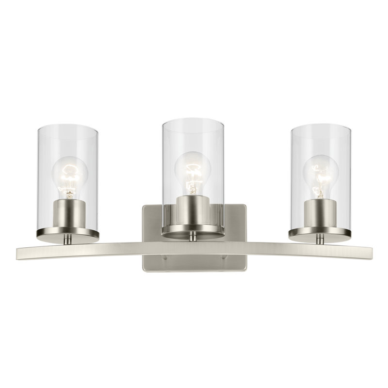 23" 3-Light Vanity Light, Brushed Nickel