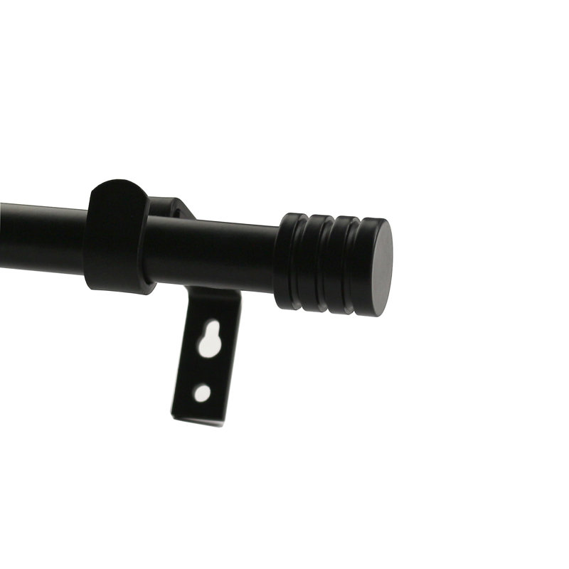 Tringle à rideaux simple ajustable 0,62 po Sweitzer, H 0,62 po x l 84 po x P 0,62 po, Or antique