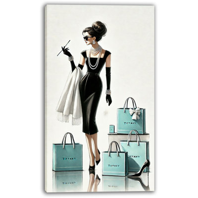 Elegant Reflection: Tiffany-Inspired Fashion Canvas Wall Art