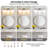 3-Light Dimmable Vanity Light For Bathroom Mirror Up/Down Mount With Glass Shape-890820058