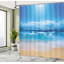 Rideau de douche en mer et crochets en ciel Beaty-22027781