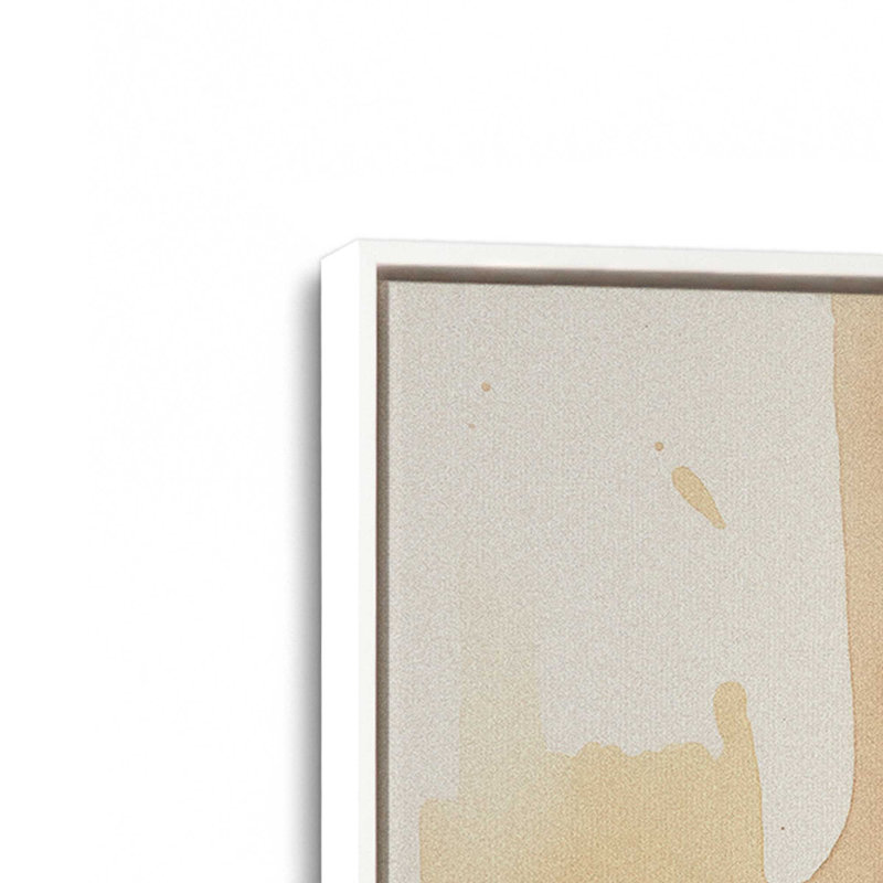 Burnt Echoes, ensemble de 2 toiles encadrées, Cadre flottant blanc opaque, H 48,75 po x l 65,5 po x P 1,75 po