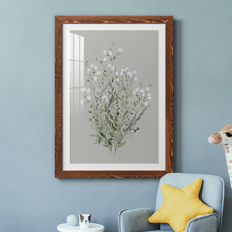 Bouquet de grâce II - Reproduction d'art sur papier encadré, H 31,5 po x l 23,5 po x P 1,5 po, Érable