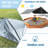 Kids Sandbox with Canopy, Outdoor Wooden Sand Box with Seats, Octagon Backyard Sandbox with Bottom Liner